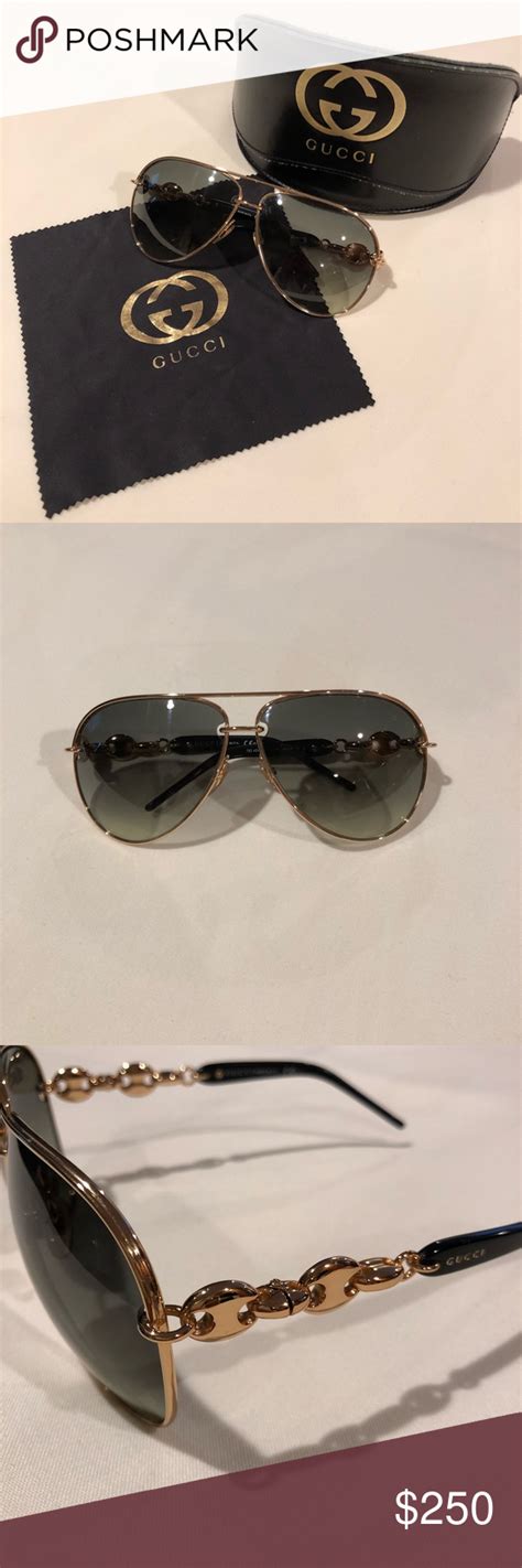 gucci aviators chain aviation